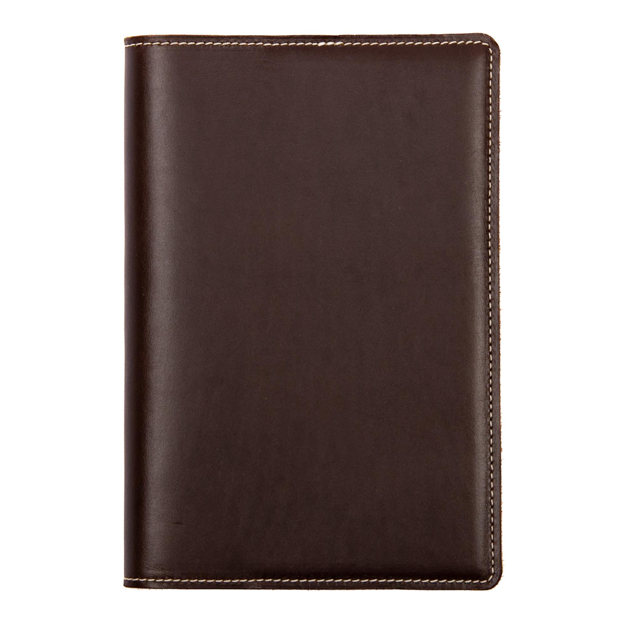 Vintner large journal in espresso cyclone by sonoma county leather front
