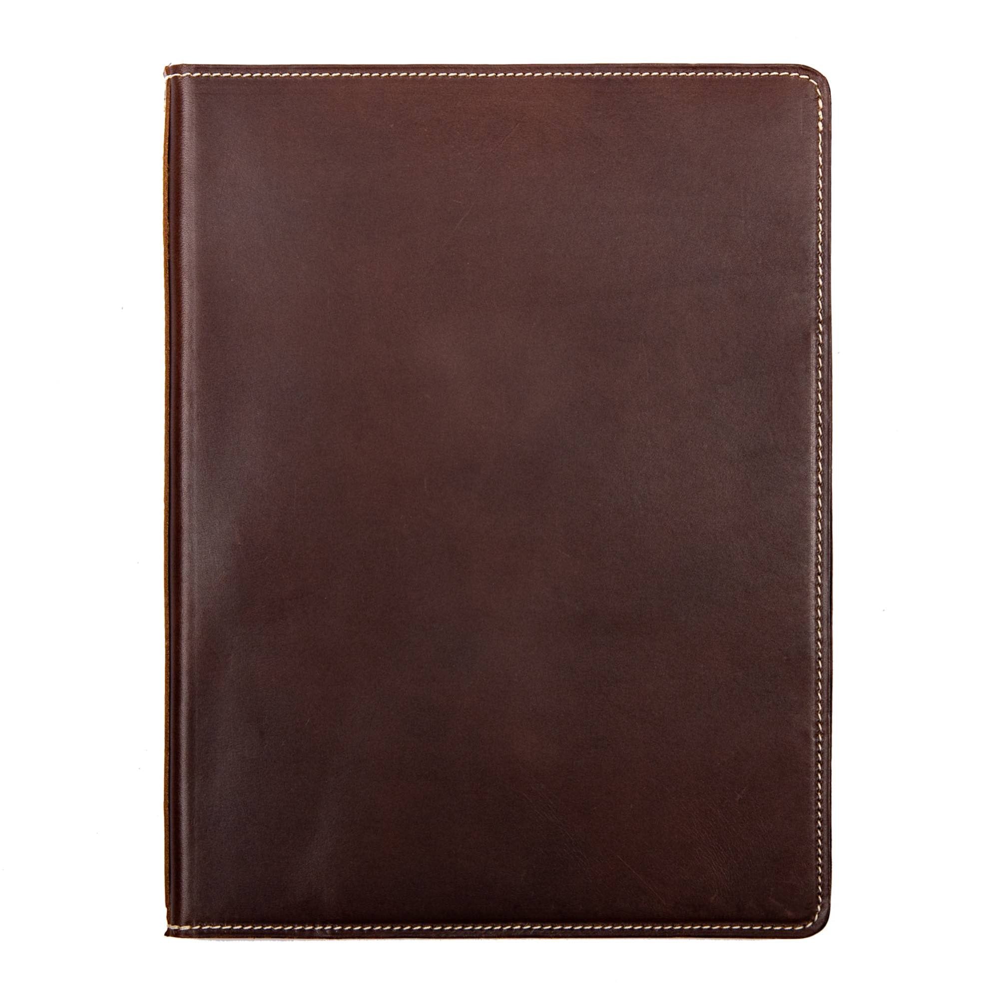 Vintner large portfolio in espresso cyclone by sonoma county leather front
