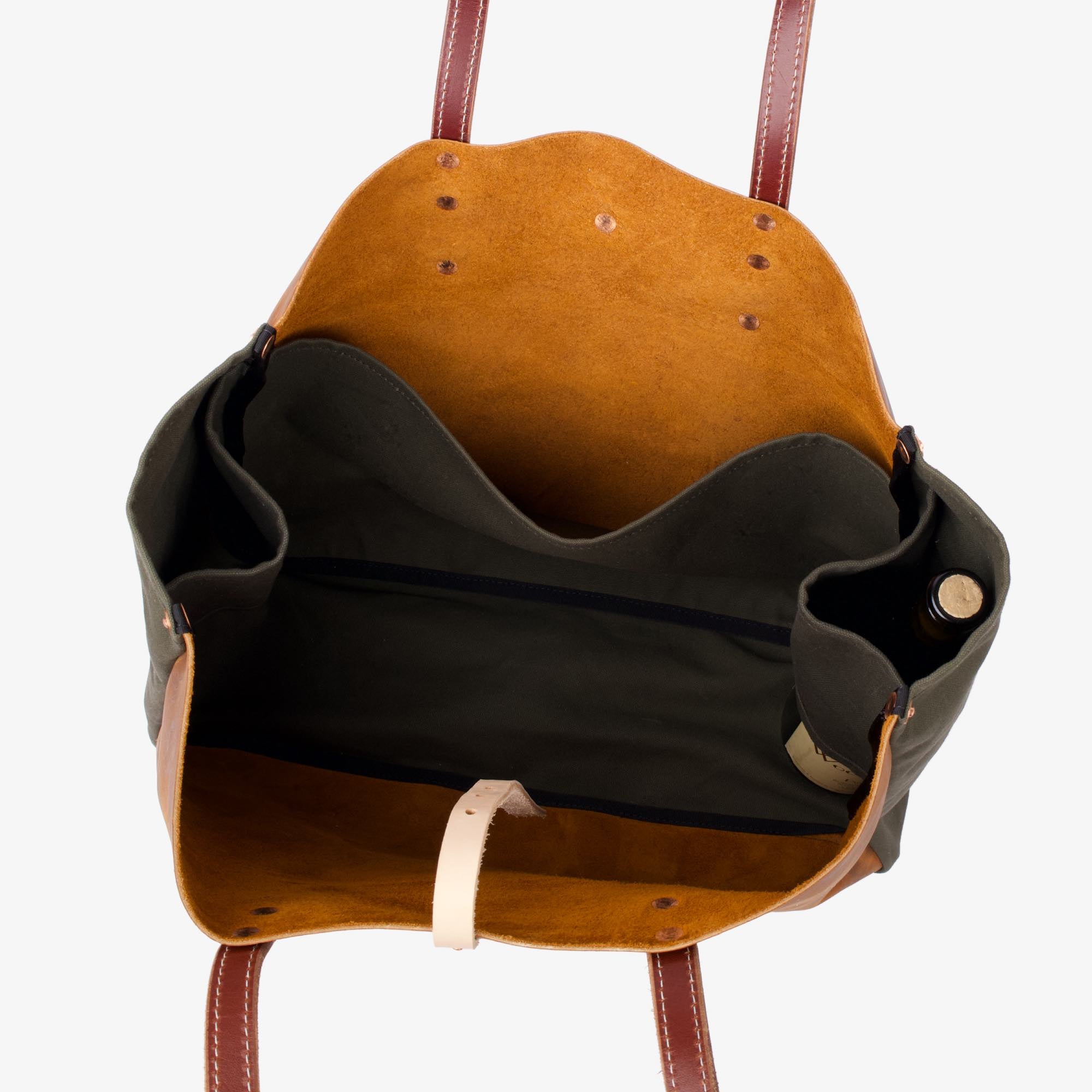 Moon mountain tote by sonoma county leather interior