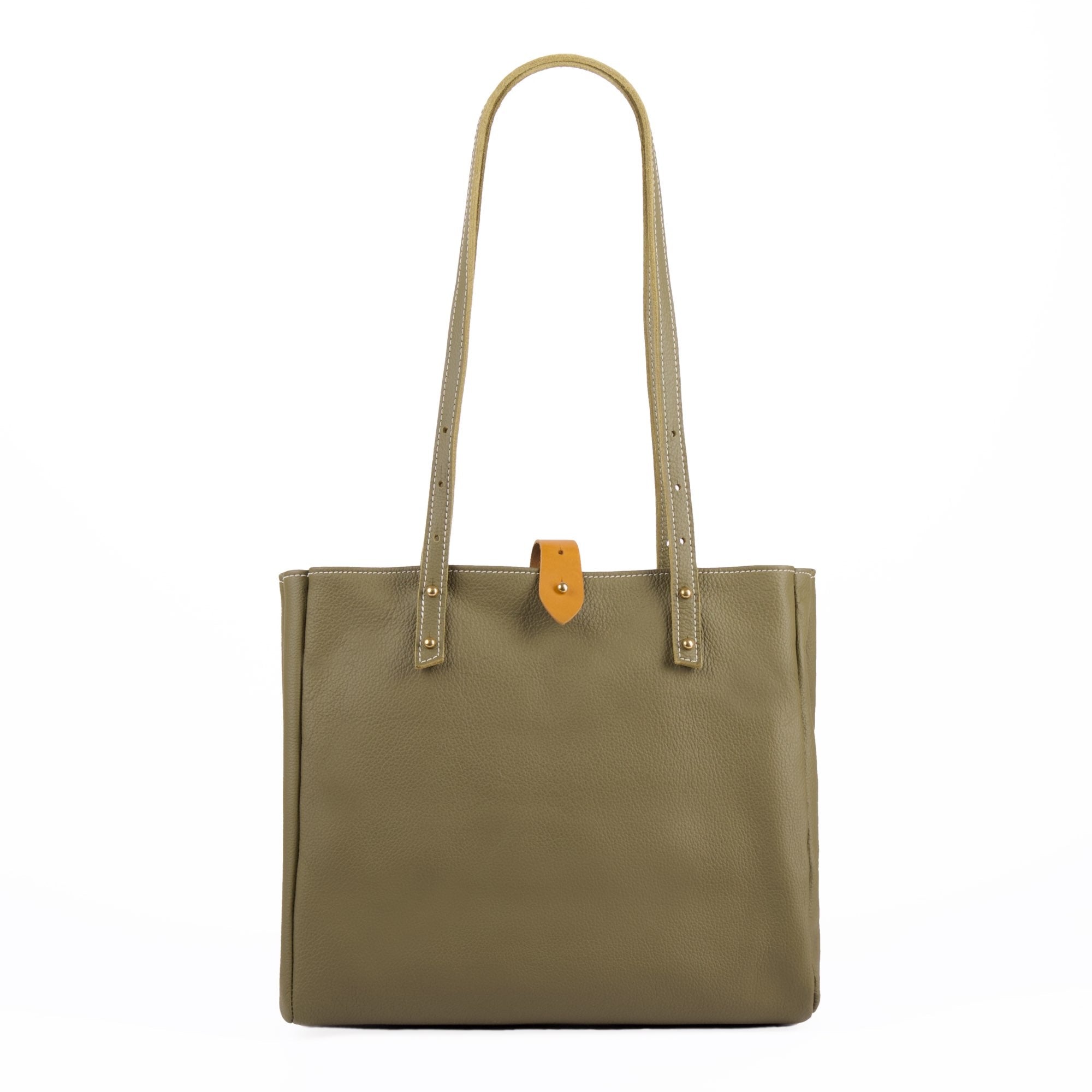 Sonoma tote in sage pacific by sonoma county leather front