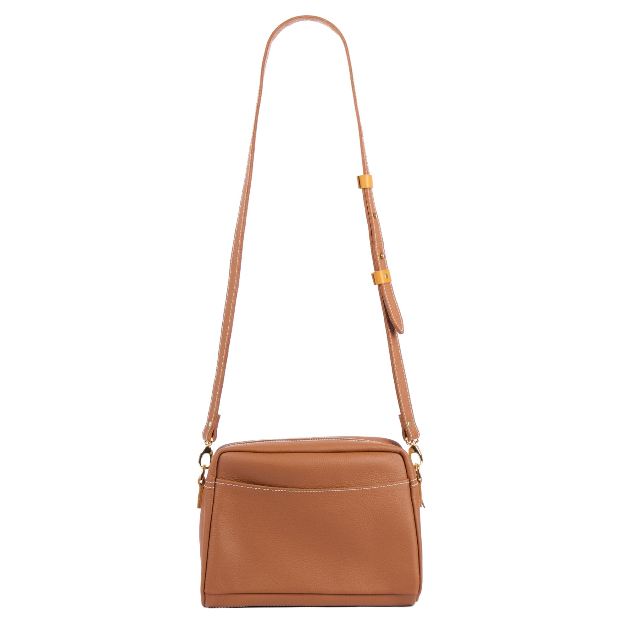 Sonoma County Leather Retro Crossbody with Pacific Leather in Brandy