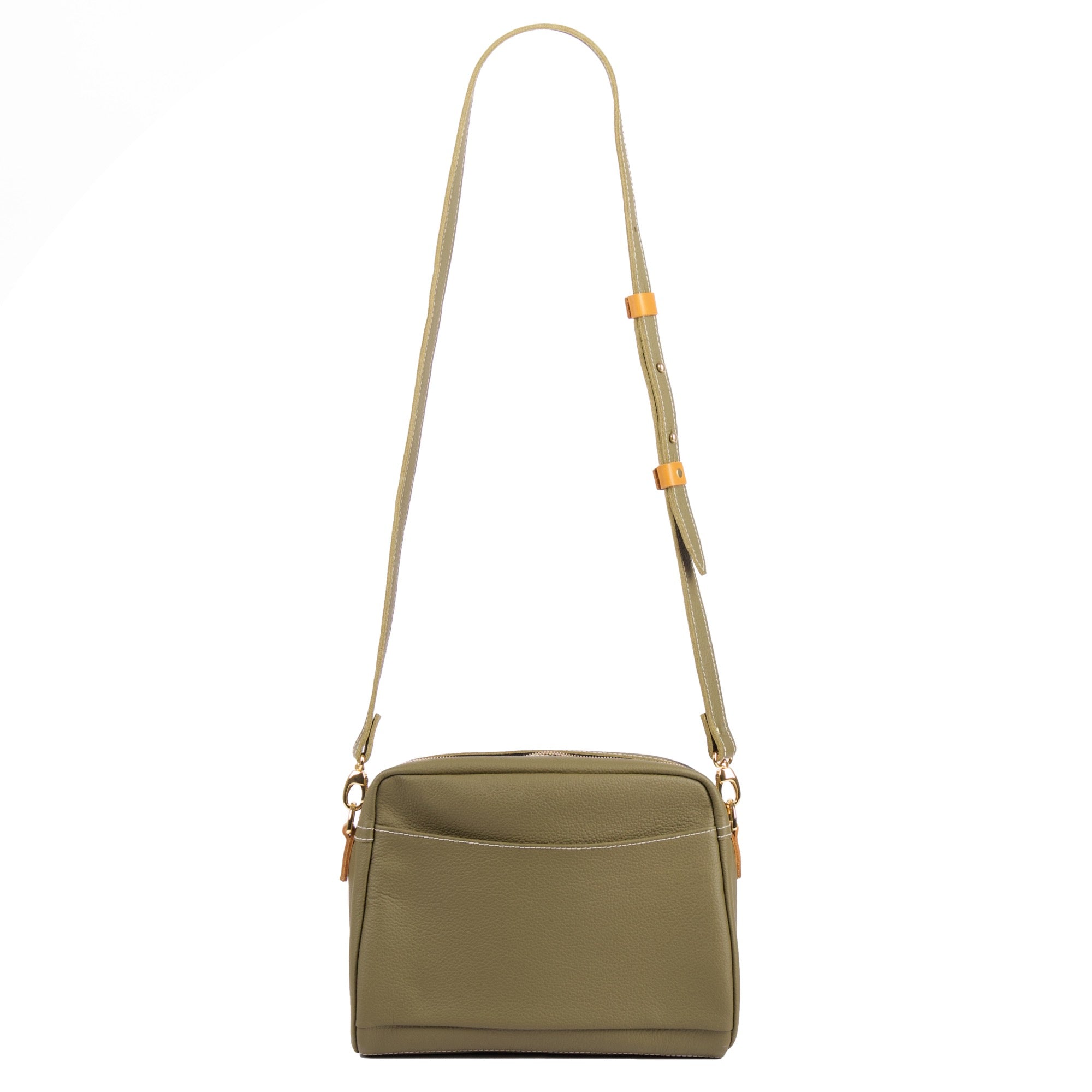 Sonoma County Leather Retro Crossbody with Pacific Leather in Sage