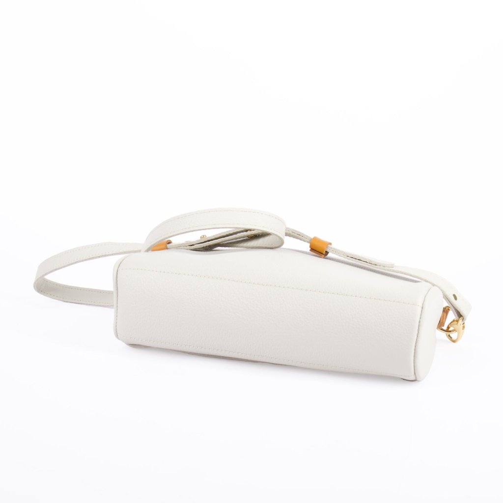 Sonoma County Leather Retro Crossbody with Pacific Leather in Fog bottom