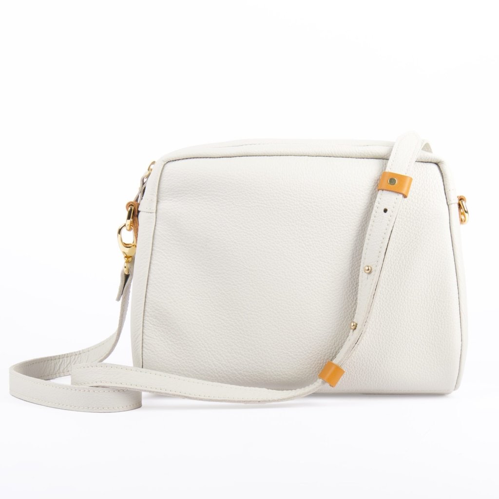 Sonoma County Leather Retro Crossbody with Pacific Leather in Fog