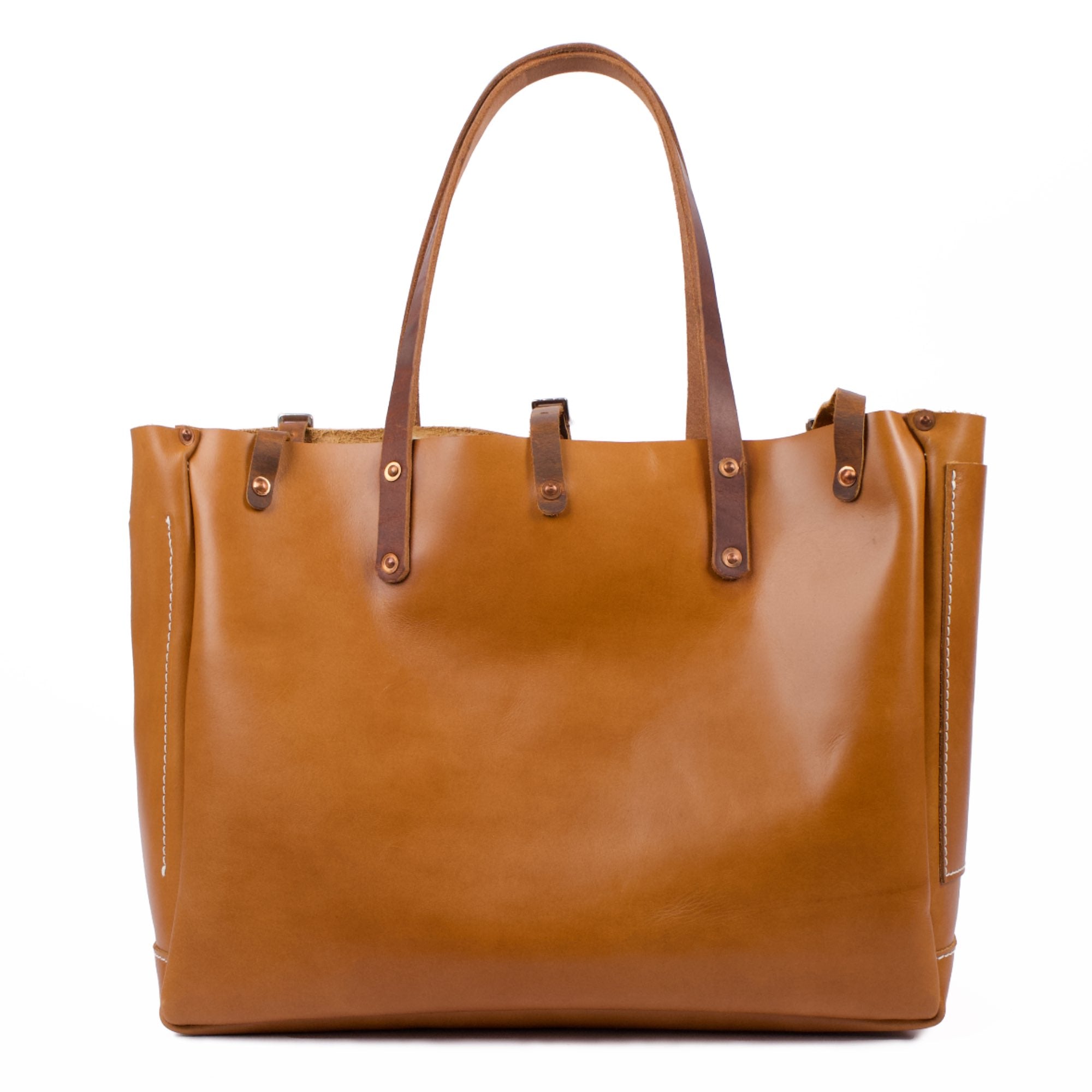 Vintner tote in cyclone by sonoma county leather back