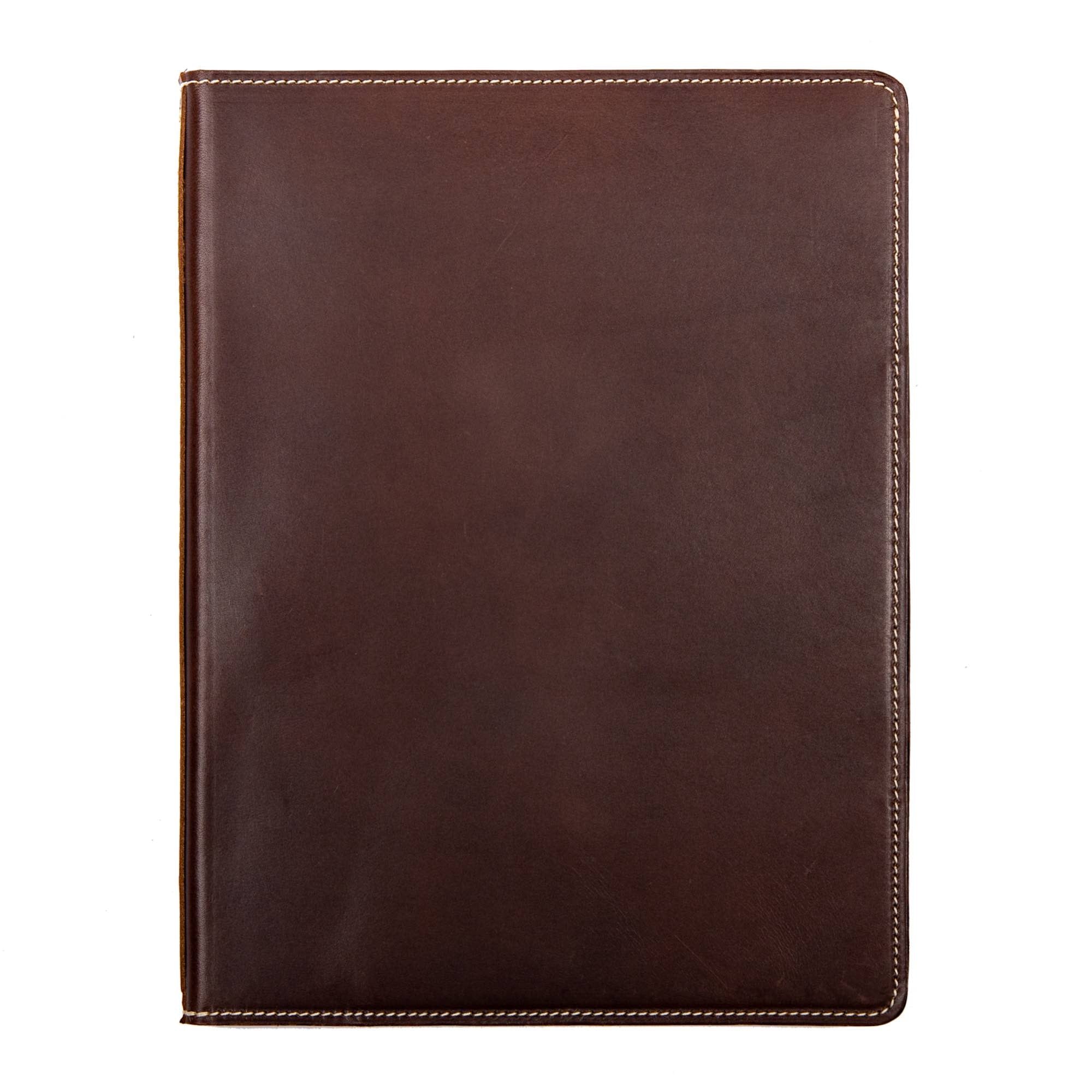 Vintner large portfolio in espresso cyclone by sonoma county leather front