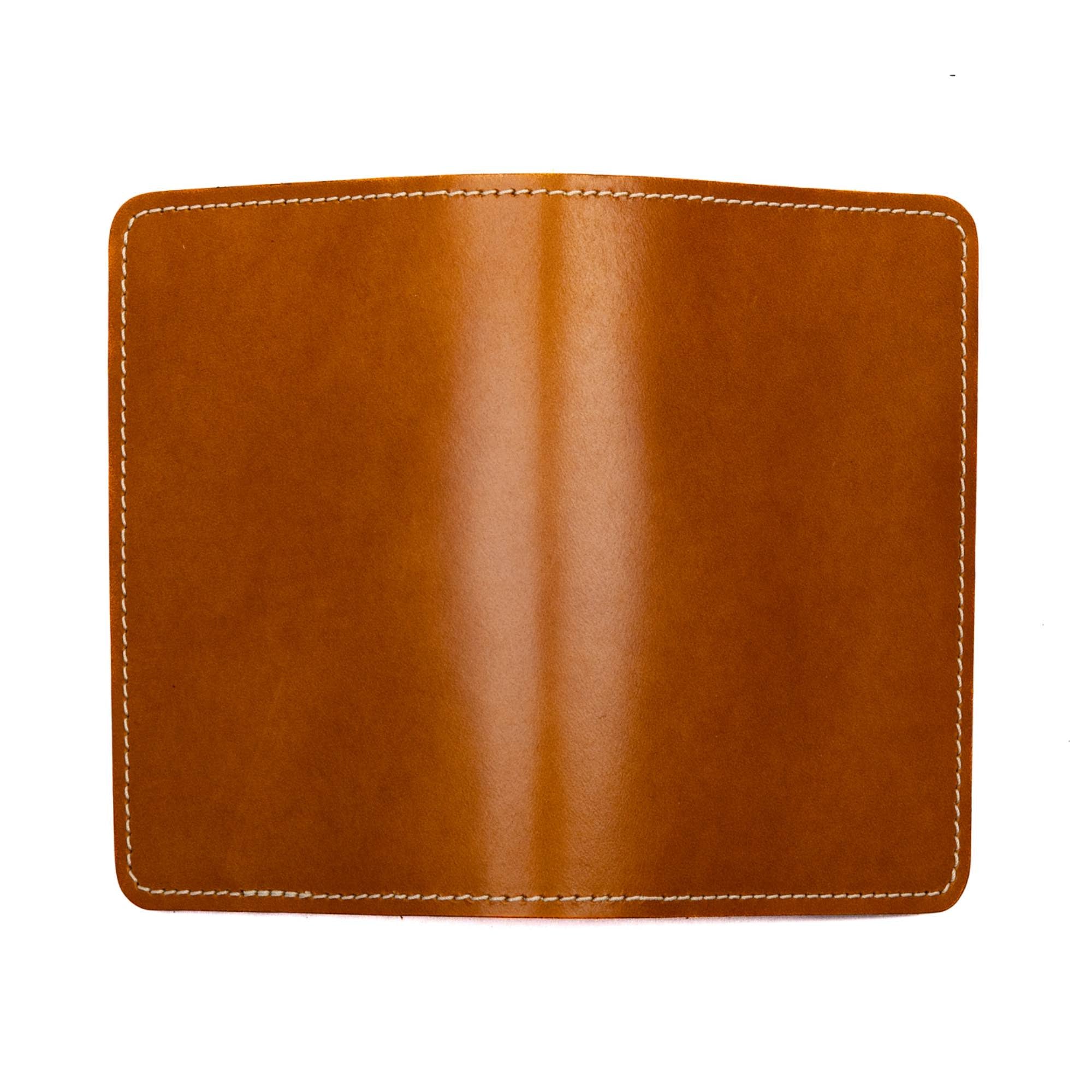 Vintner pocket notebook in canyon cyclone by sonoma county leather open